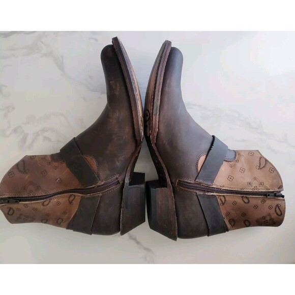 J.B. Dillon Womens Cowboy Boots Brown Size 9 B - Picture 6 of 10